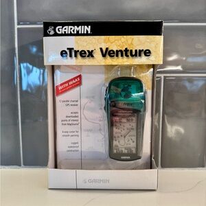 Garmin eTrex Venture Handheld GPS - Teal and Black